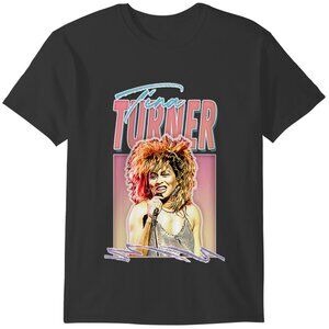 Tina Turner Retro 80s Fan Art Graphic T-Shirt Music Legend Unisex Shirt 159